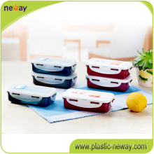 Square PP Plastic Food Container with Locks